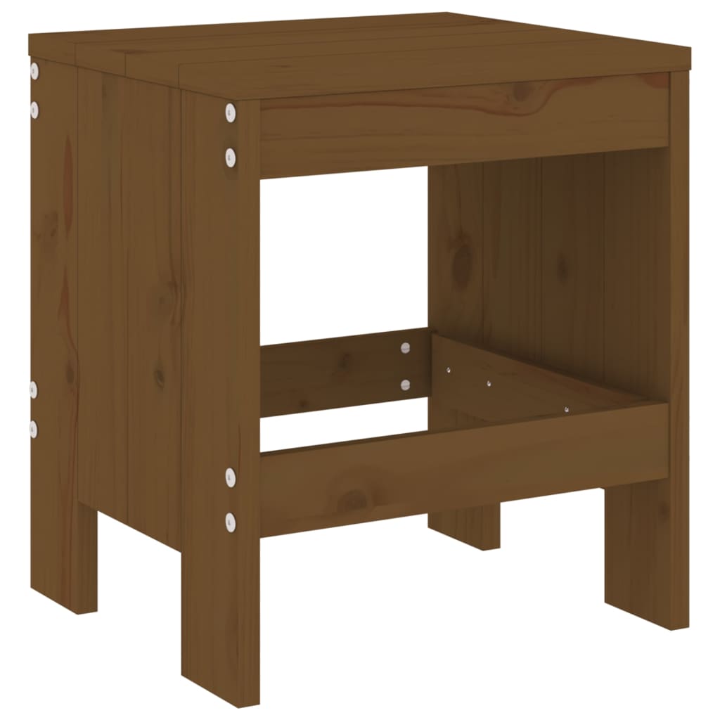 3 Piece Garden Bistro Set Honey Brown Solid Pine Wood