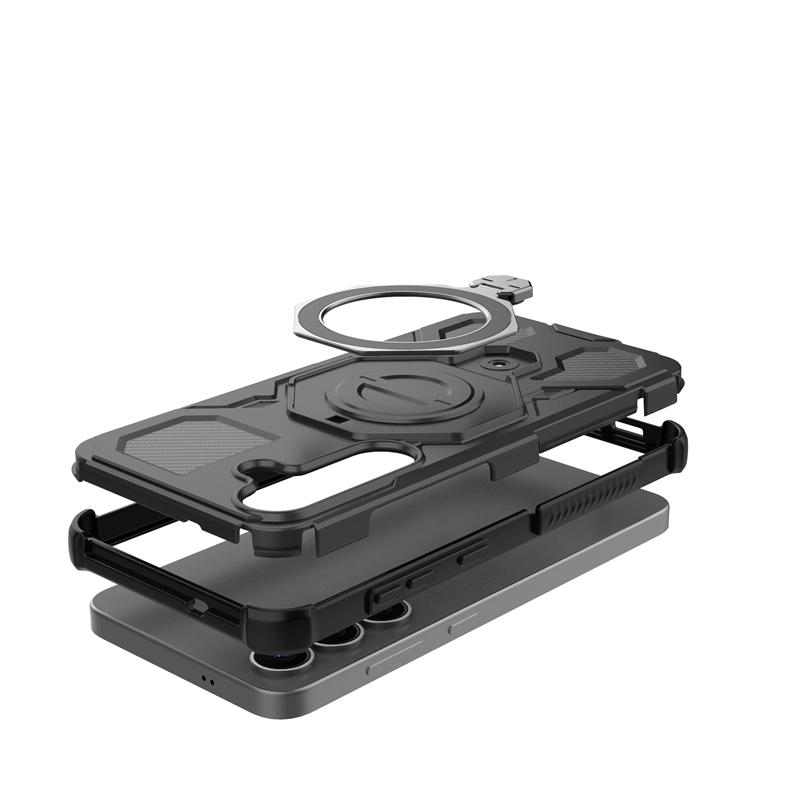 Magnetic Wireless Charge Cover For Samsung Galaxy S25 Ultra Phone Holder Case Samsung S25 Plus Cover For Samsung S25 Plus Case