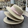 Sweet Flat-top Straw Hat Women's Summer New Flat-top Top Top Hat Children's Beach Tourism Beach Sun Hat