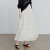 Women's French Polka Dot A-Line Midi Skirt