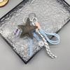 1 Piece Bag Hanging Decoration Pendant Leather Five-Pointed Star Braided Rope Keychain  Star Key Holder