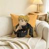 Anime H-Haikyuu Atsumu Miya Pillow Case Square Double-Sided Sofa Cushion Cover Bedroom Bedside Pillow