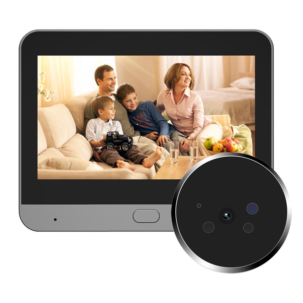 

4.3 HD Video Doorbell with Mobile Remote and Anti-theft Peephole No