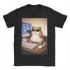 Dank Meme Hamster Staring Front Camera Hamster Calling WoUnisexs T Shirt Tee Shirt TShirts Pure Cotton Birthday Present Clothing