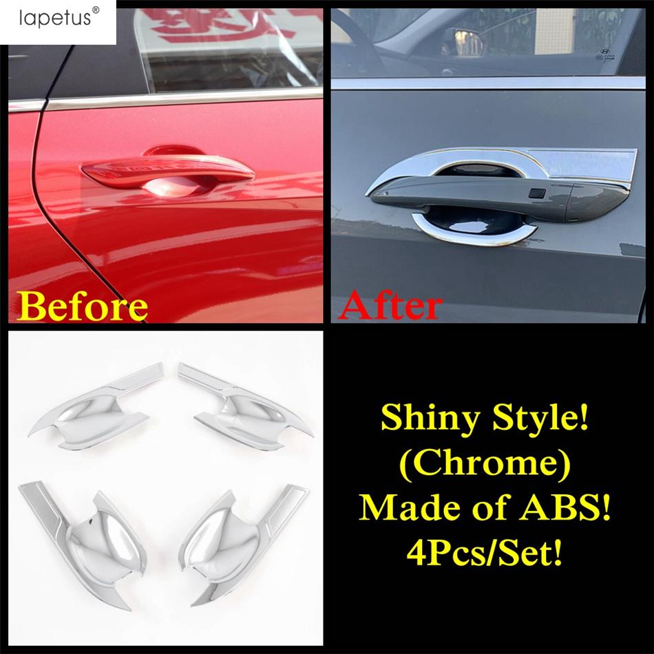 

Side Door Handle Bowl Grab Decoration Cover Trim For Hyundai Elantra - ABS Chrome / Carbon Fiber Exterior Accessories Shiny Style-B