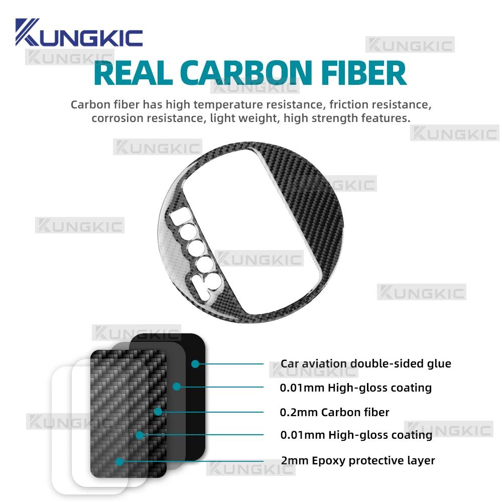 Automatic Gear Shift Panel Frame Sticker For Kia Sportage SL 2011 2012 2013 2014 2015 2016 Soft Carbon Fiber Interior Accessory
