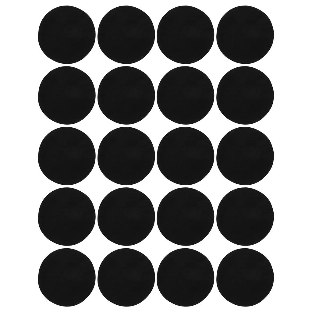 10 Pairs Iron Patches Flocking Adhesive Oval Sleeve Elbow Knee Cloth Repair DIY Decoration10 Pairs of Black