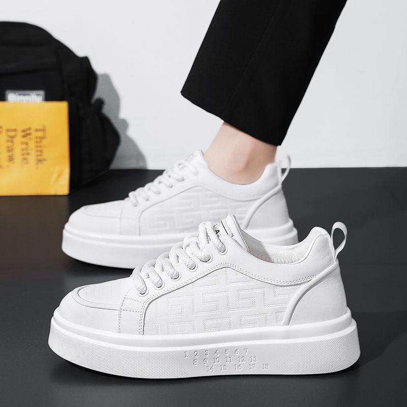 

Мужские белые повседневные кроссовки с увеличением роста на 10 см: Толстая подошва, дышащие, стильные и универсальные для лета 39