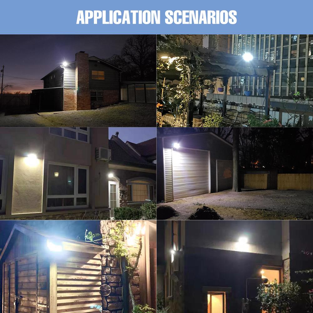 LED Solar Wall Light IP65 Waterproof Led Reflector Outdoor Solar Lamp Emergency Lighting Garden Spotlight For Exterior Landscape