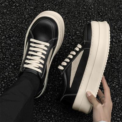 Neues Nischen-Design dunkle High-Street-Style Low-Top-Board-Schuhe verdickte Sportschuhe dicke Sohle trendige Schuhe