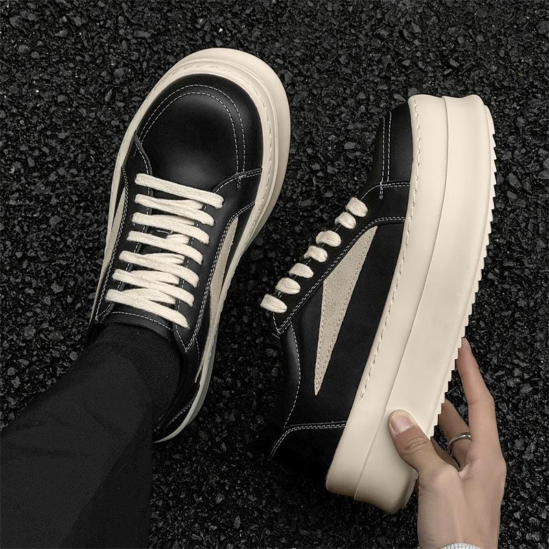 New niche design dark high street style low-top board shoes thickened sports thick-soled trendy shoes