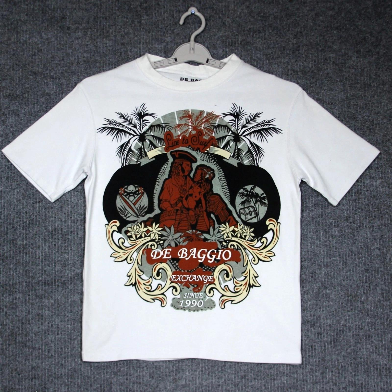 Y2K De Baggio Exchange T Shirt Mens Size M White Southpole Type Grunge Skater XL