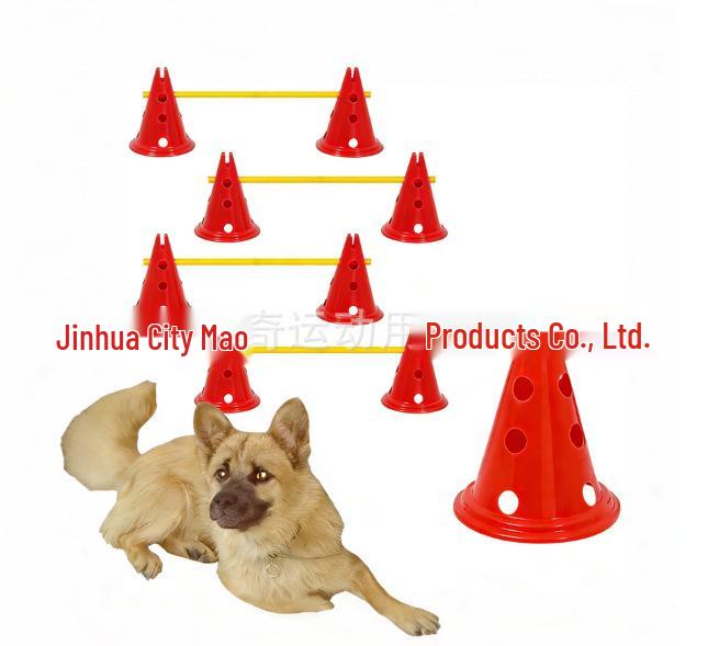 30CM Round Base Marker Cones & Poles Set for Pet and Football Training, Perfect for Kindergarten Games