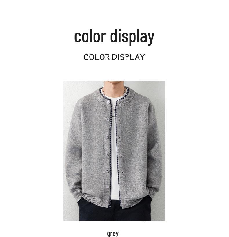 Men's Retro Autumn/Winter Button Cardigan – Trendy High-End Knitwear