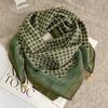 Windproof new warm magnetic buckle silk scarf women's scarf cold-proof autumn and winter versatile neck protection scarf scarf square scarf