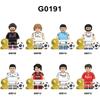 G0191 Building Blocks Mini Action Toy Figures Assemble Bricks Football Players Gifts For Children Kids