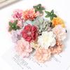 10/20Pcs Artificial Peony Flower 6cm Silk Fake Flower Room Home Decor Wedding Decoration DIY Bridal Wreath Bouquet Handicraft