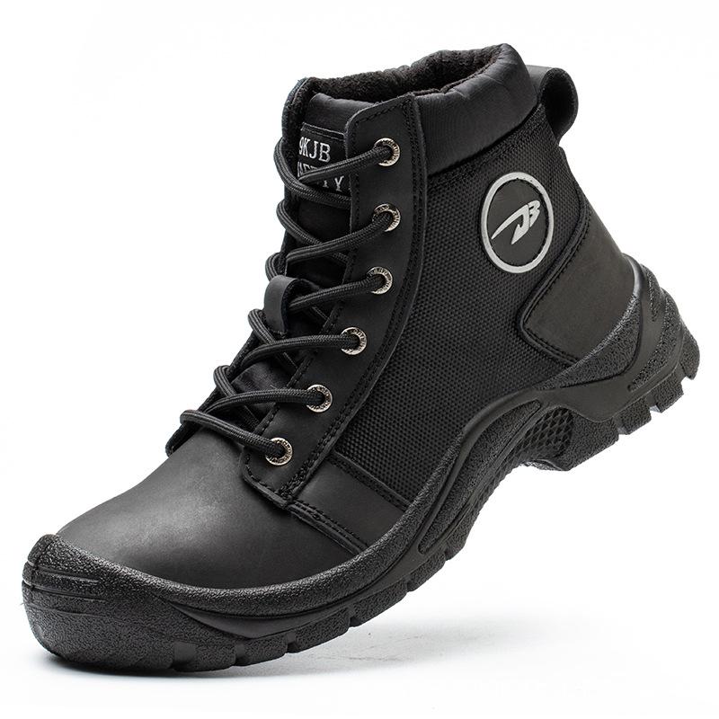 Men's Lightweight Steel Toe Water-Resistant Work Shoes - Anti-Smash, Anti-Puncture, Comfortable for Long Standing.