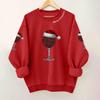 Ladies' Casual And Fashionable Round Neck Top With Christmas Print Hooded T-shirt Long Sleeved Sweatshirt