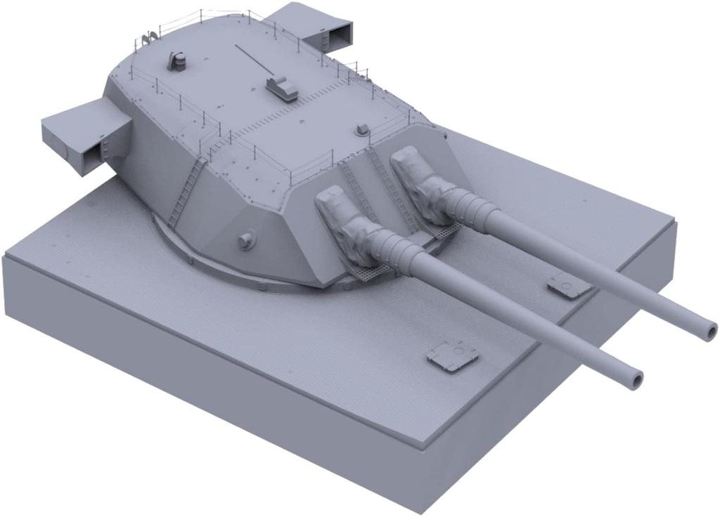 Beaver Corporation 1/72 Scale Japanese Navy Super Yamato-class Battleship 51cm No. 1 Main Turret Plastic Model Kit BELT72001 (Molded Color)