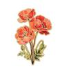 Pin Brooch Pin Enamel Flower Design with Smooth Edges Lightweight