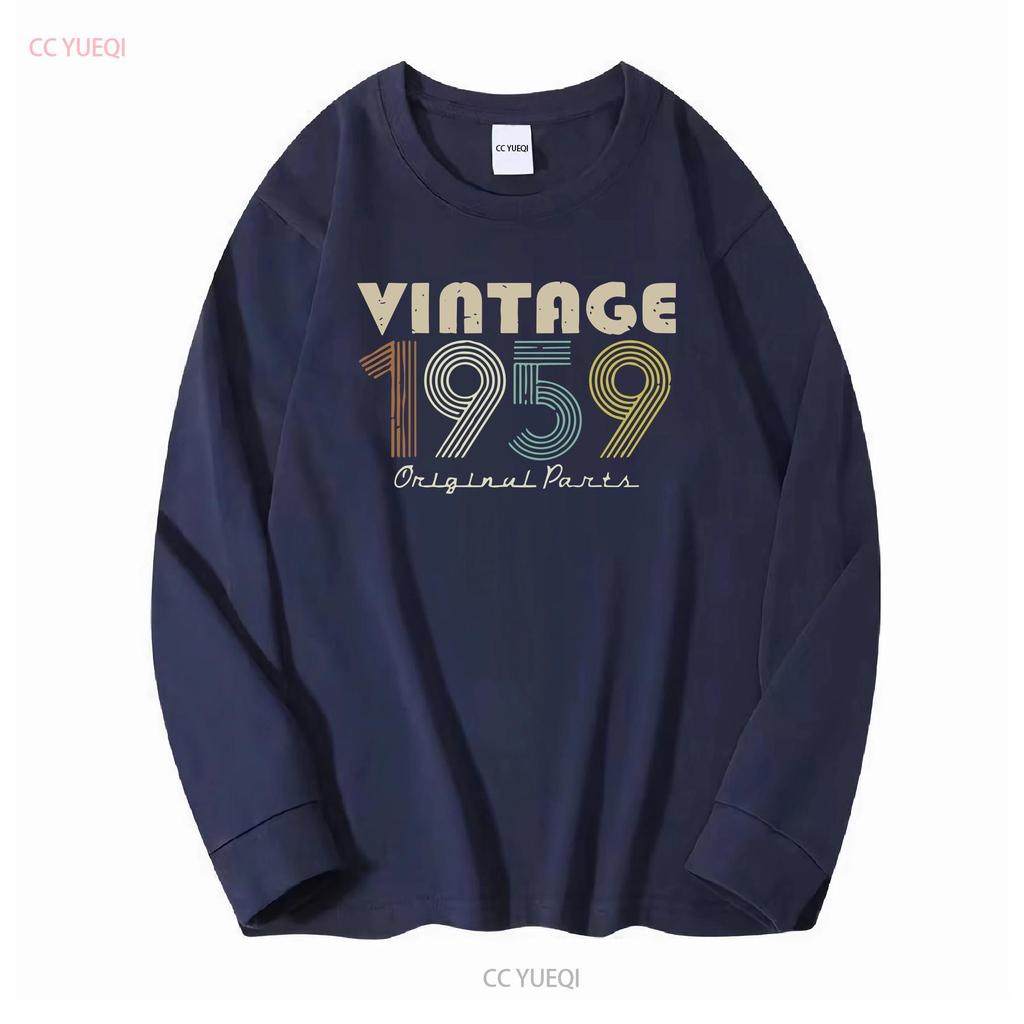 Vintage Original 1959 Birthday S Premium T Shirt vintage Washed fashion Top For Everyday Wear Stylish homme Stretched Versatile