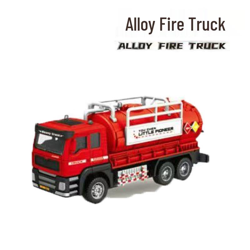 Children s Inertial Alloy Crane & Dump Truck Model Toy Set