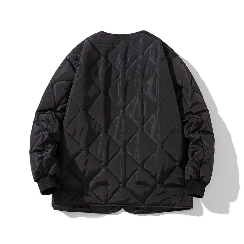 Korean Retro Quilted Unisex Cotton Sports Jacket
