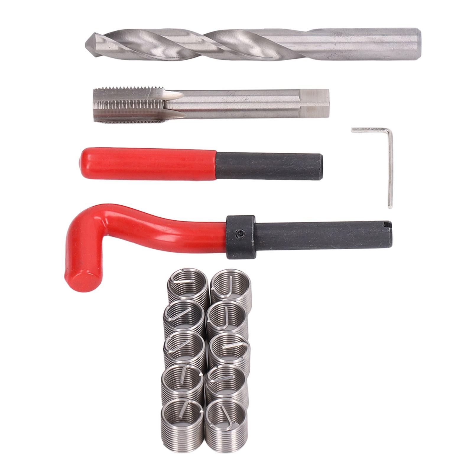 

15PcsSet Thread Repair Kit Insert Compatible Hand Tool for Auto Repairing M14x1.50mm