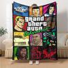Gta Blanket Ultra-Soft Great for Couch Office Bed for All Seasons Warmthful Decor Gifts For Family Or Friends