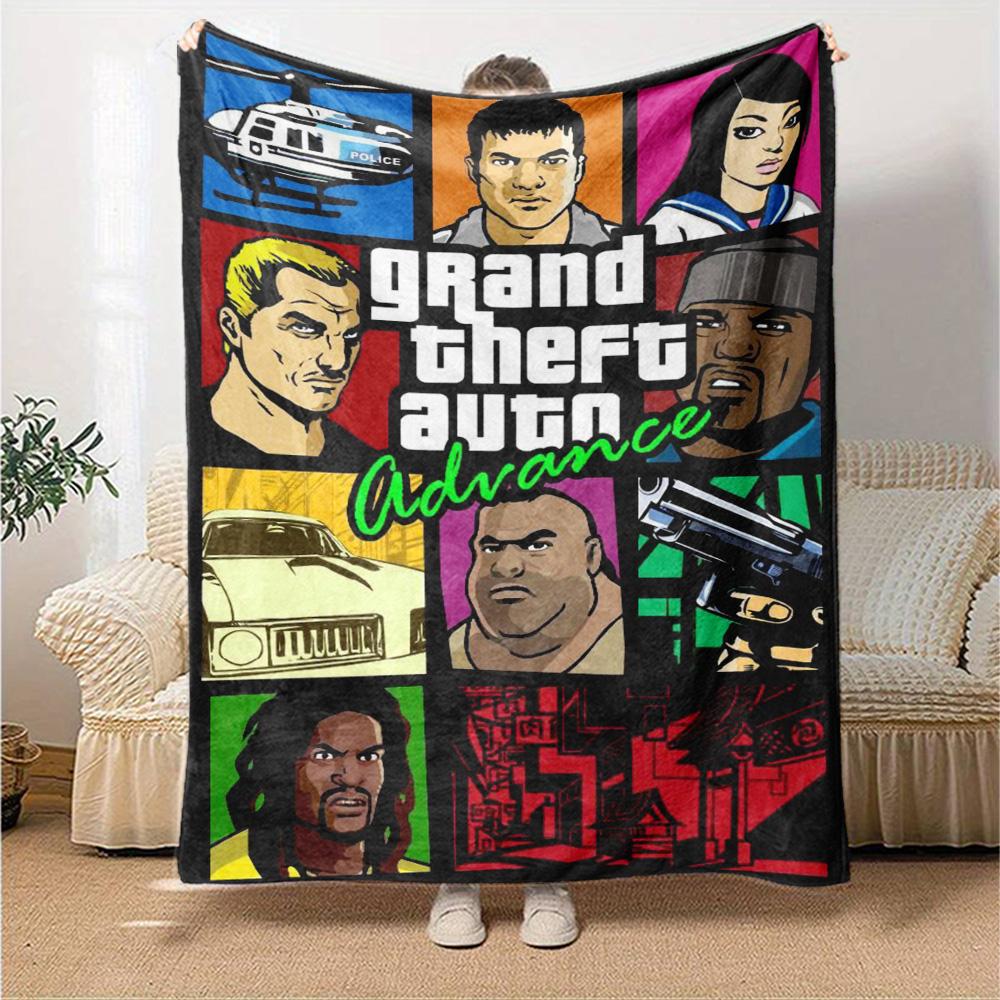 Gta Blanket Ultra-Soft Great for Couch Office Bed for All Seasons Warmthful Decor Gifts For Family Or Friends