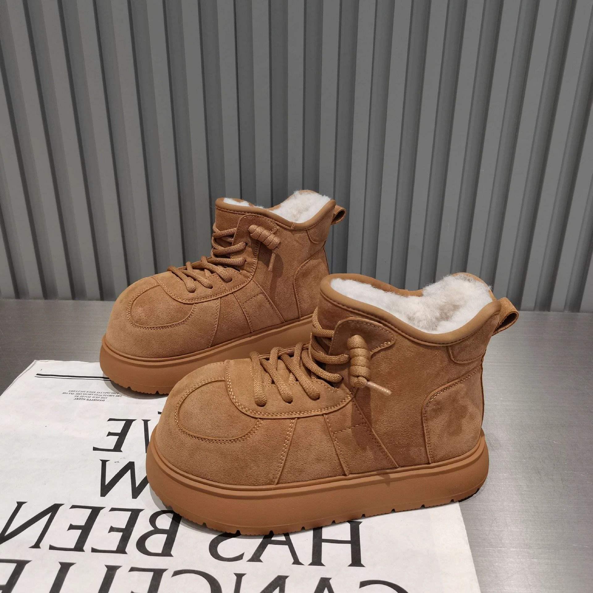 Детские хлопковые снегоступы с большим изображением капибары и бархатом Всесезонная обувь-хлебушек на 2025 год 28 - Insole 175cm 3350₽