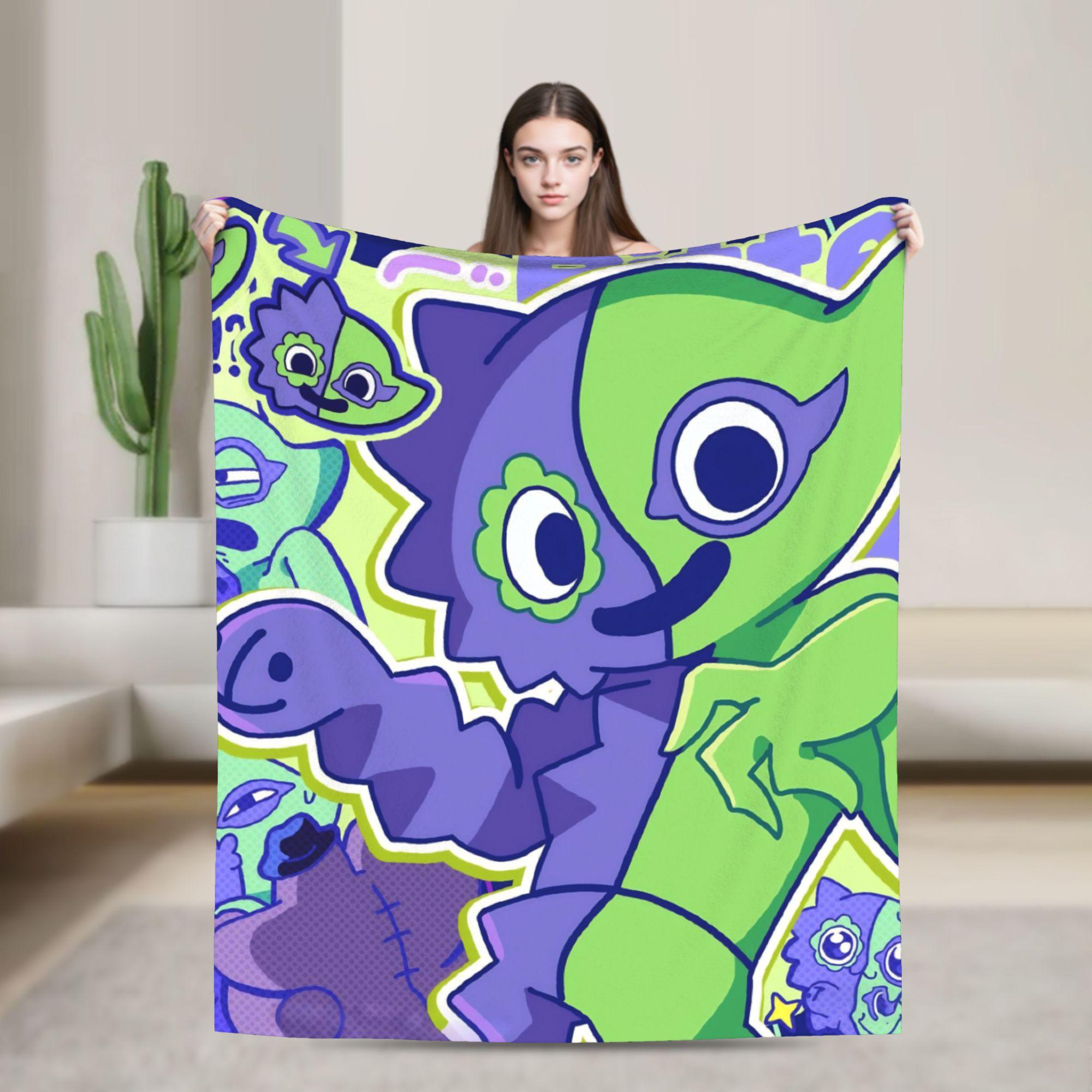 Jessica Chen Unisex Bittergiggle Garten Of Banban Blanket Gaming Flannel Throw Blanket Summer Air Conditioning Printed Soft Warm Bedspreads