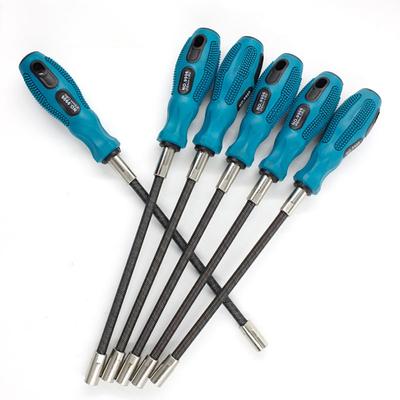 Quality Socket Screwdriver Flexible 1Pc Bendable Blue-green