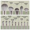 14Pcs Portable Set Makeup Brushes Set Soft Bristle Professional Makeup Tools  Full Face Makeup