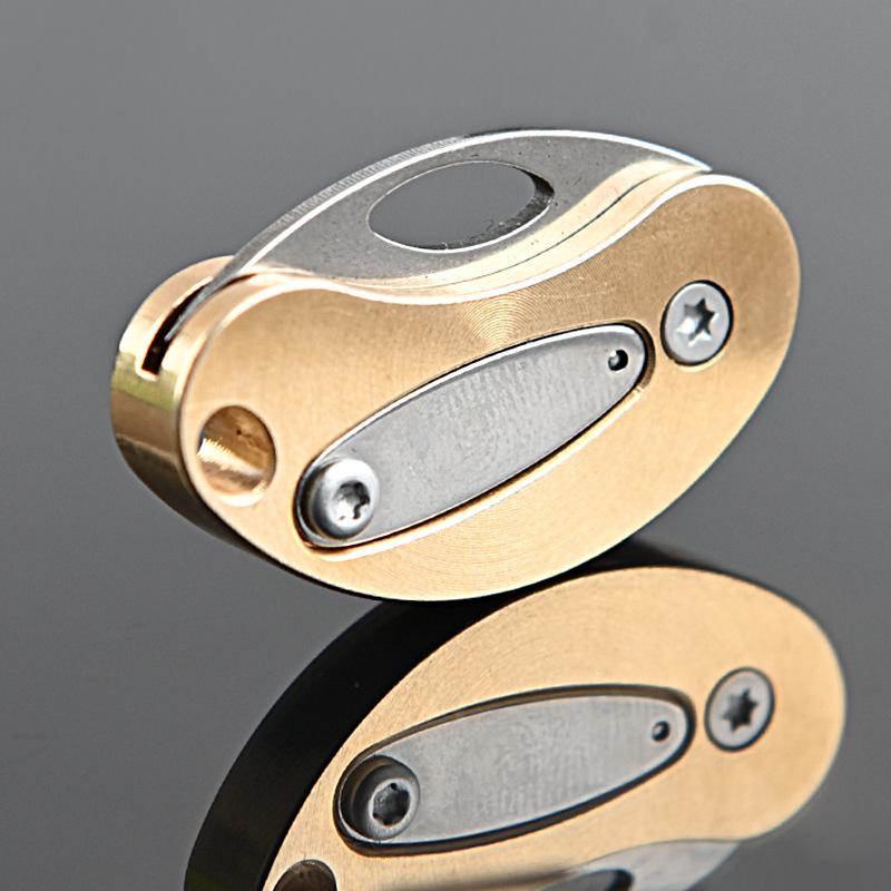 Brass MINI Folding Knife Unboxing Portable Pocket Knife Small Blade Keychain CS GO Hanging Outdoor Camping EDC Knife