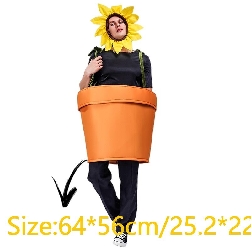 

Plant Pot Sunflower Cosplay Costume Stage Performance Halloween Carnival Prop