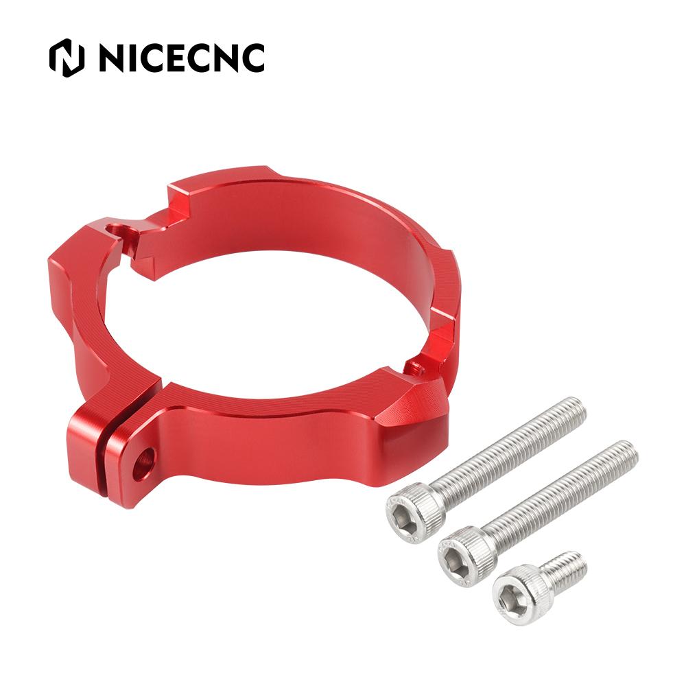 

NICECNC For KTM EXC 300 250 300 XCW EXC TPI 2023 XC SX XCW Six Days TPI 2017-2022 Exhaust Tip Muffler Pipe Clamp Flange Guard Muffler красный