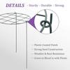 Metal Peony Support Cages Sturdy Flower Rings for Garden Safety Tomato Hydrangea Plant Support Stakes