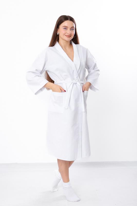 Women’s Lightweight Robe – 3/4 Sleeves & Spacious Pockets, Any Season, 15249 HC