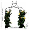 255X140X38cmWedding Garden Plant Climbing Rose Arch Flower Stand Vine Support Grape Trellis Outdoor Courtyard