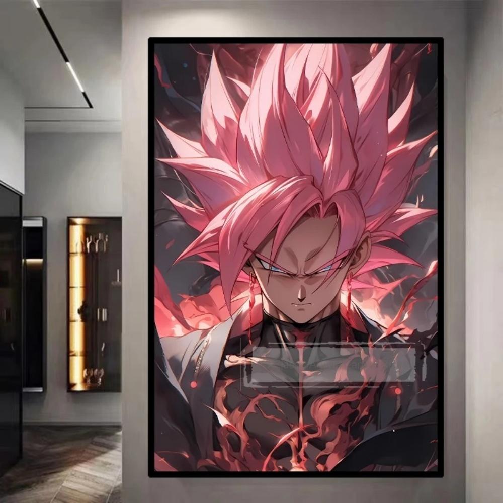 Dragon Ball Starry Night Tapestry  Sun Wukong Super Saiyan Anime Hanging with Gokus Kamehameha Ideal for Otaku Bedroom Decor