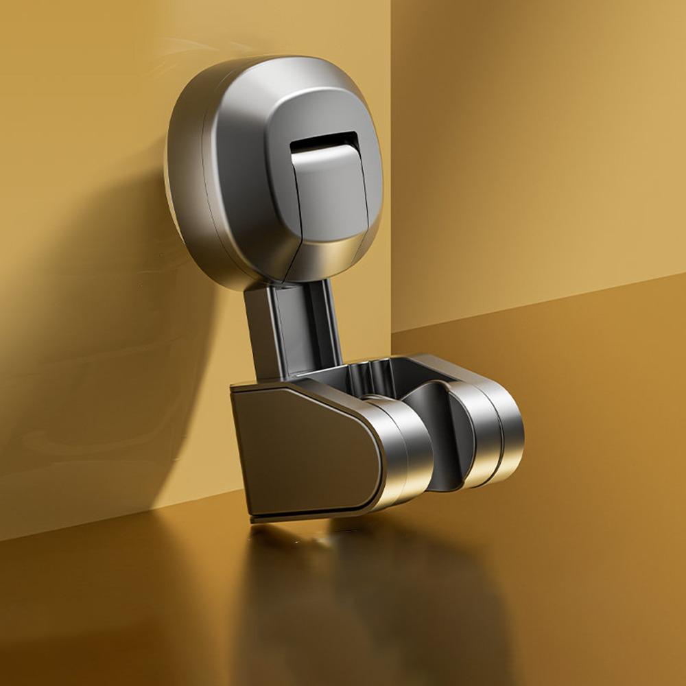 Movable Suction Cup Showerhead Bracket No Hole Punching Shower Rack  Bathroom