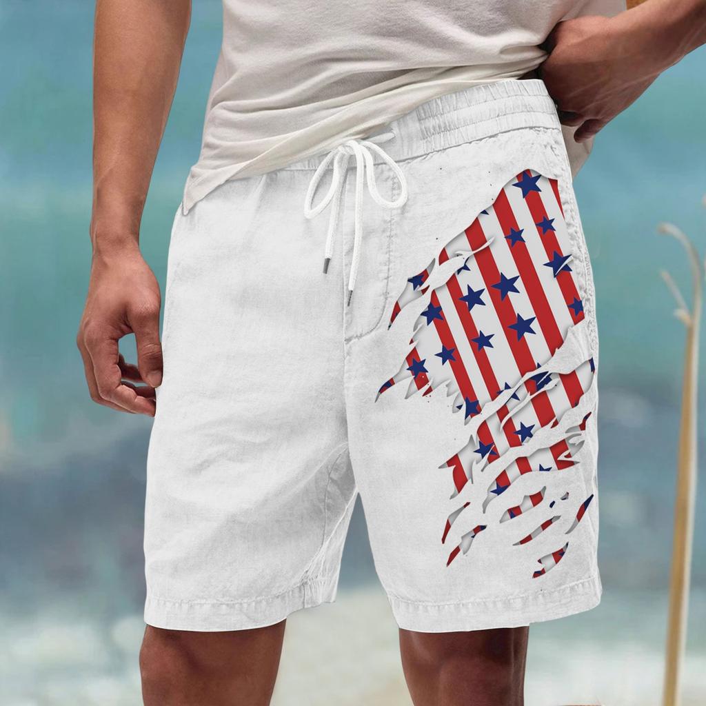 Men's Summer Large Casual Loose Sports Pants Beach Shorts