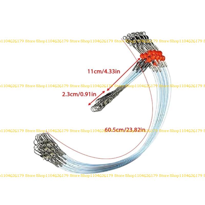 A1A2 Saltwater Fishing Tackle Fishing Rigs High Strength Wire Leader for Lures