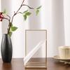 Transparent Acrylic Signage Display Stand Multipurpose Double-sided Gold Frame Wedding Number Plate Table Flyer Menu Card Rack