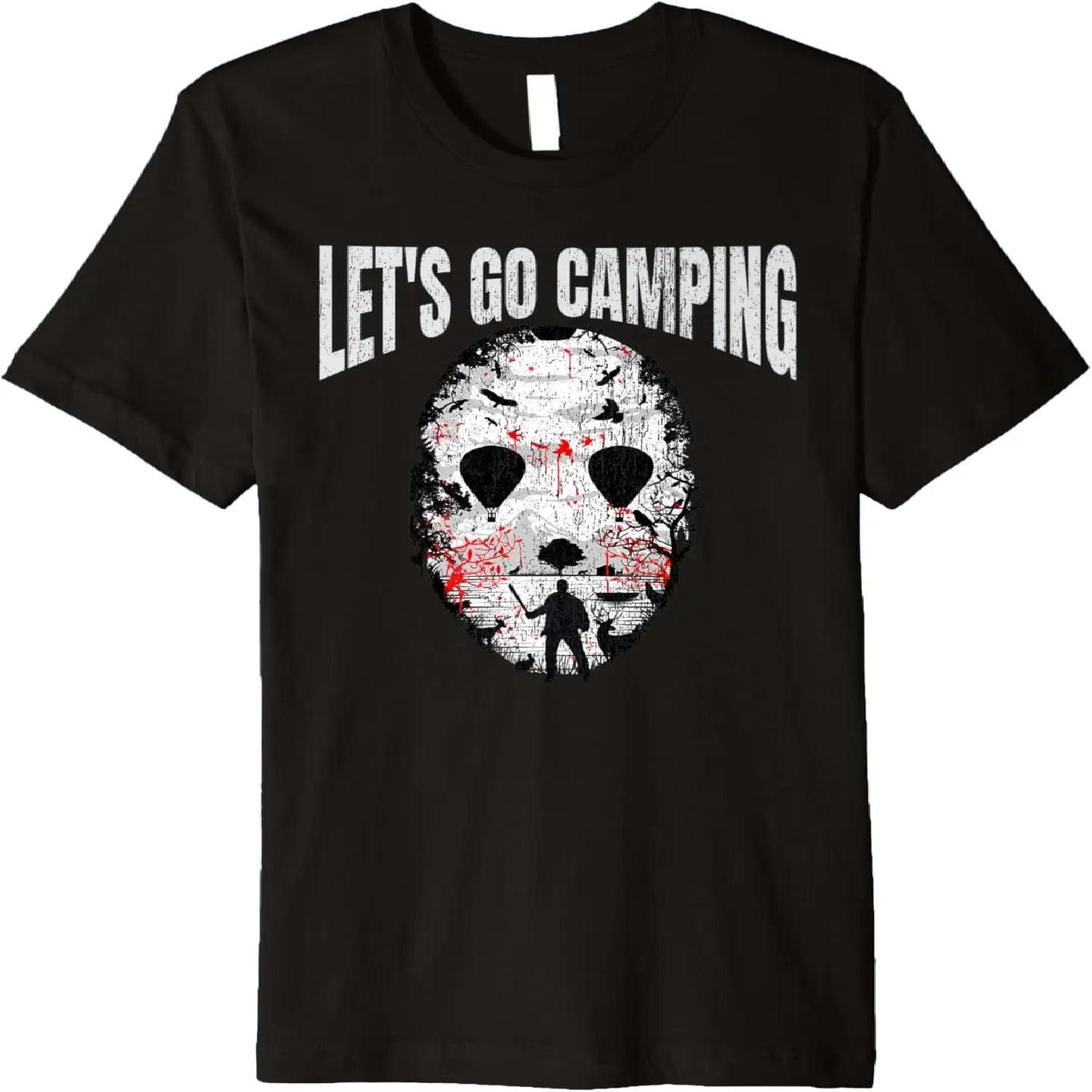 Let s Go Camping Serial Killer Horror Camp Halloween Premium T-Shirt XXXXXL чёрный