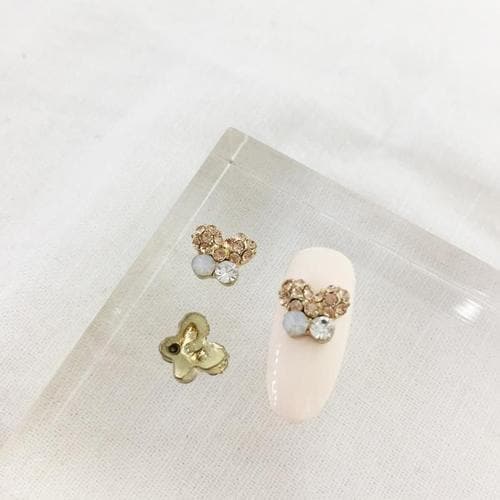 

p284 Nail Parts Butterfly 1 Piece Cubic Metal Jewelry (S8499657)