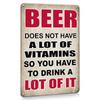 One Piece, Retro Beer Alcohol Tin Sign, Interesting Bar Decoration, Party Cellar Bar Decoration, Suitable for Tribal Table