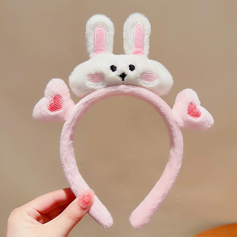 Children's Plush Hairband for Autumn/Winter - Anti-Slip Headband and Hair Clip for Little Girls and Women, Ideal for Washing Face and Daily Use